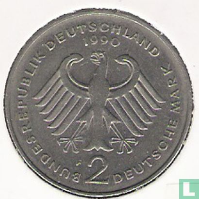 Duitsland 2 mark 1990 (F - Ludwig Erhard) - Afbeelding 1
