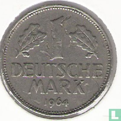 Germany 1 mark 1964 (G) - Image 1