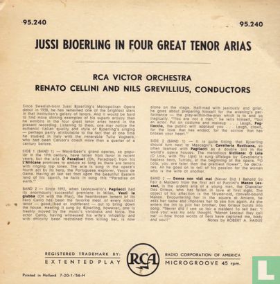 Jussi Bjoerling in Four Great Tenor Arias  - Image 2