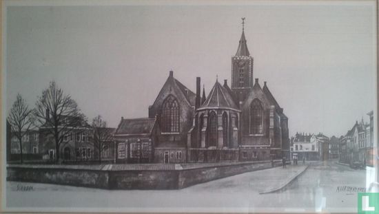 Schiedam - Lange Kerkstraat / Oude Kerkhof - Afbeelding 2