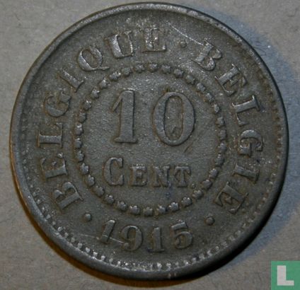 Belgique 10 centimes 1915 - Image 1