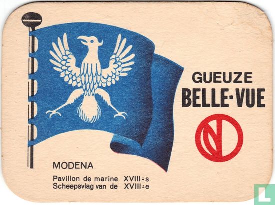 Scheepsvlag van de XVIII e Modena (10,7cm)