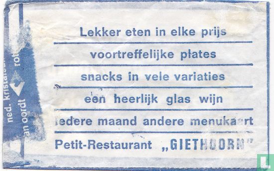 Petit Restaurant "Giethoorn" - Afbeelding 2