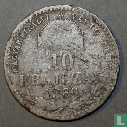 Hongarije 10 krajczar 1869 (GYF) - Afbeelding 1