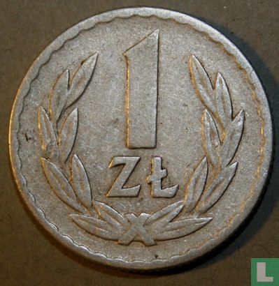 Pologne 1 zloty 1966 - Image 2