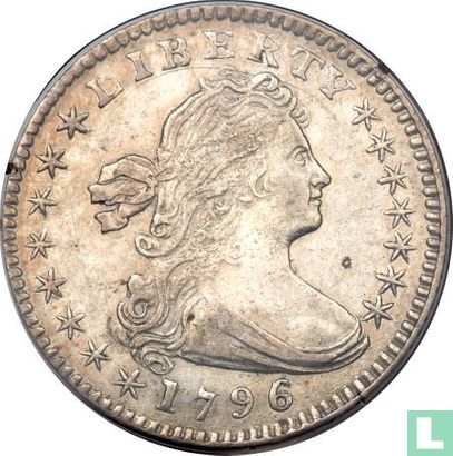 États-Unis ½ dime 1796 (1796/5) - Image 1