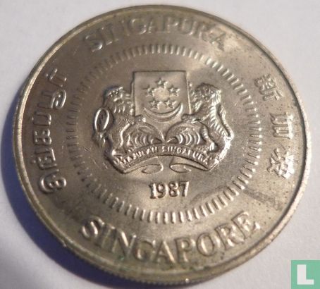 Singapour 50 cents 1987 - Image 1
