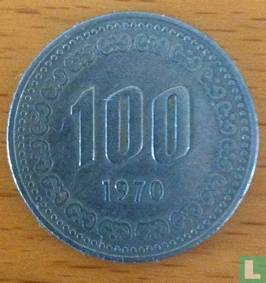 Zuid-Korea 100 won 1970 - Afbeelding 1