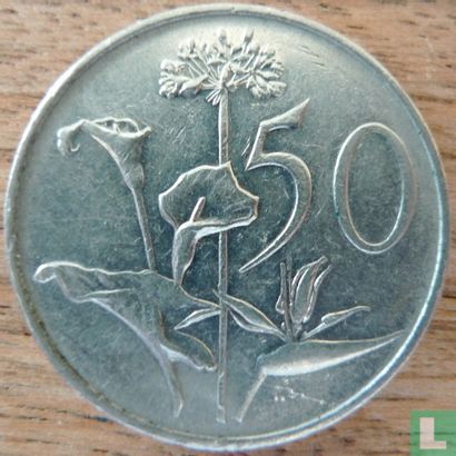 Afrique du Sud 50 cents 1974 - Image 2