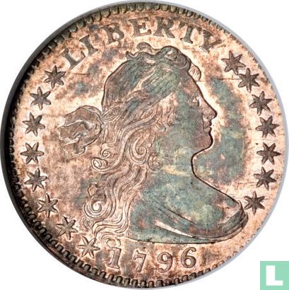 États-Unis ½ dime 1796 - Image 1
