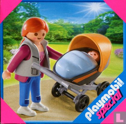 Playmobil Moeder met Kinderwagen / Mom with Baby Carriage - Bild 1