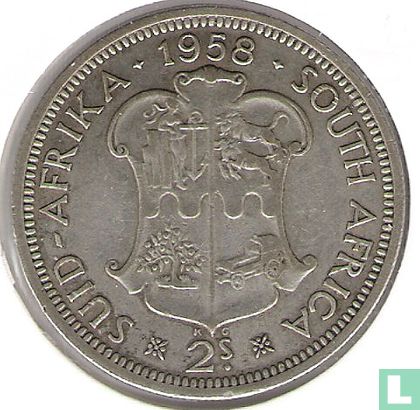 Afrique du Sud 2 shillings 1958 - Image 1