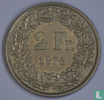 Switzerland 2 francs 1973 - Image 1
