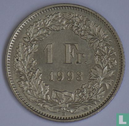 Zwitserland 1 franc 1993 - Afbeelding 1