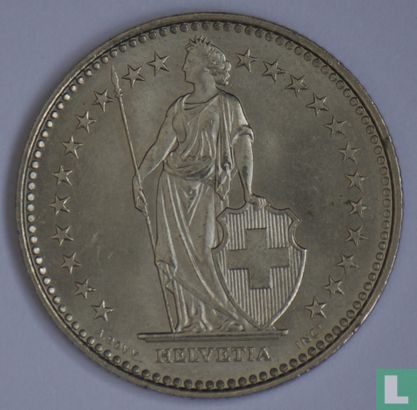 Switzerland 1 franc 1993 - Image 2