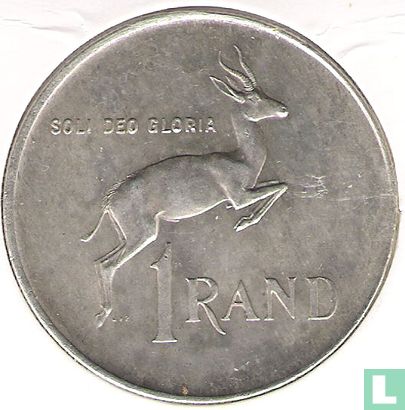 South Africa 1 rand 1966 (SOUTH AFRICA) - Image 2