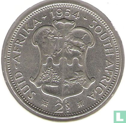 Afrique du Sud 2 shillings 1954 - Image 1