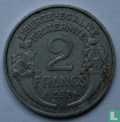 France 2 francs 1958 - Image 1