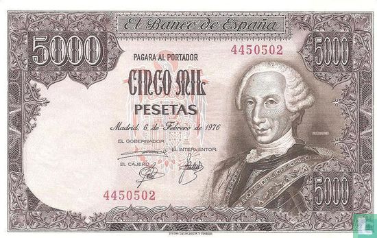 Espagne pesetas 5000 - Image 1