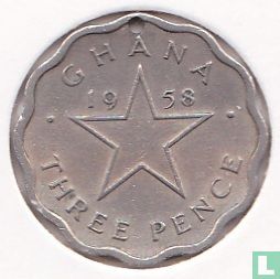 Ghana 3 pence 1958 - Image 1