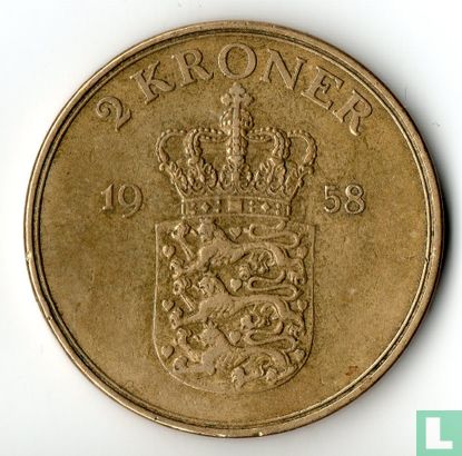 Dänemark 2 Kroner 1958 - Bild 1