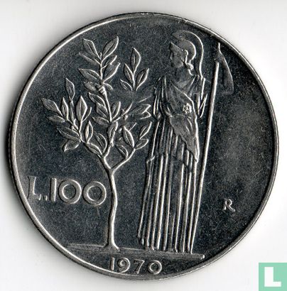 Italië 100 lire 1970 - Afbeelding 1