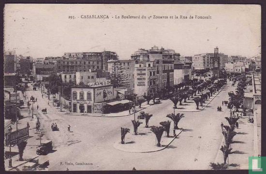 Casablanca, Le Boulevard du 4e Zouaves et la Rue de Foucault