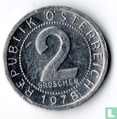 Oostenrijk 2 groschen 1978 - Afbeelding 1