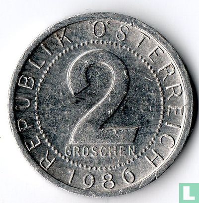 Österreich 2 Groschen 1986 - Bild 1