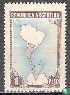 Karte Argentinien und Antarktis-Zone - Bild 1