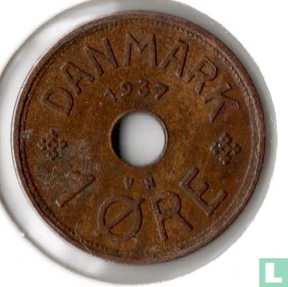 Danemark 1 øre 1937 - Image 1