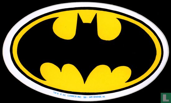 Batman logo sticker (1989) - Dc Comics - LastDodo