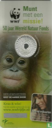 Pays-Bas 5 euro 2011 (coincard - monnaie avec une mission) "50 years World Wildlife Fund" - Image 1