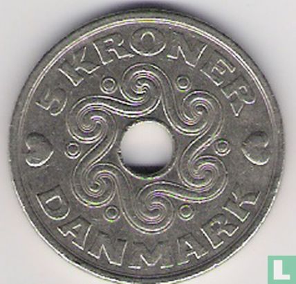Denemarken 5 kroner 1995 - Afbeelding 2