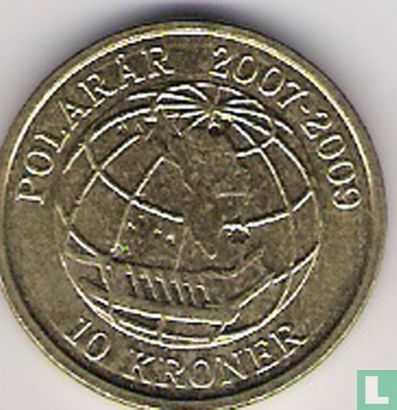 Dänemark 10 Kroner 2008 "International Polar Year" - Bild 2