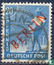 Red overprint "BERLIN" - Image 1