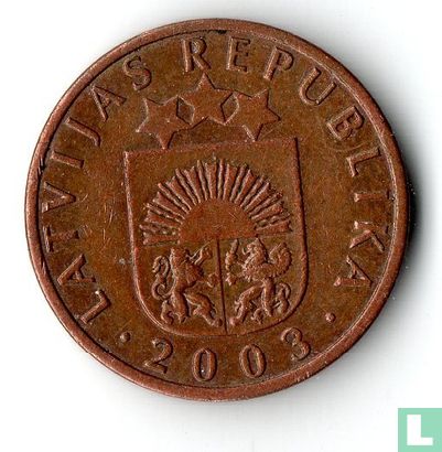 Letland 1 santims 2003 - Afbeelding 1
