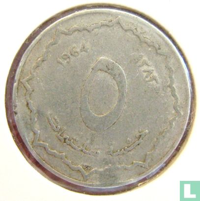 Algerije 5 centimes AH1383 (1964) - Afbeelding 1