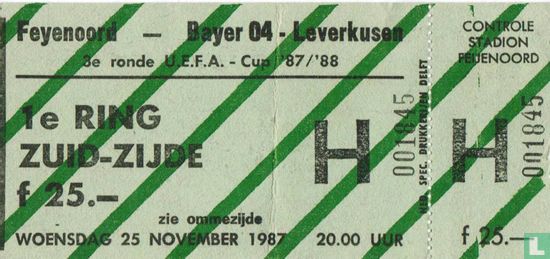 19871125 Feyenoord - Bayer 04 Leverkusen