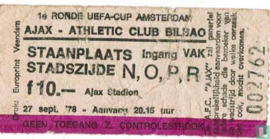 19780927 Ajax - Athletic Bilbao