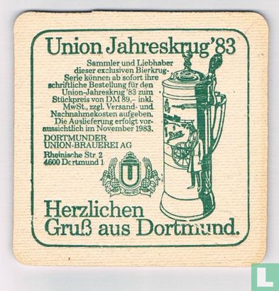 Union Jahreskrug '83 Siegel-Pils - Image 1