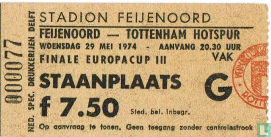 19740529 Feijenoord - Tottenham Hotspur