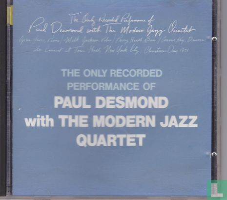 The Only Recorded Performance Of Paul Desmond - Bild 1
