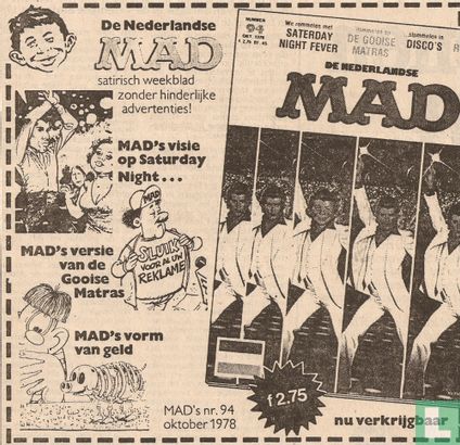 1978 De Nederlandse MAD - MAD's visie op Saturday Night...