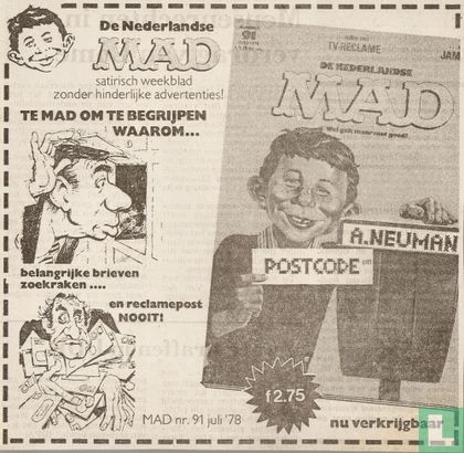 1978 De Nederlandse MAD - te MAD om te begrijpen waarom...
