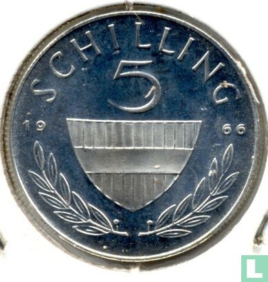 Autriche 5 schilling 1966 - Image 1