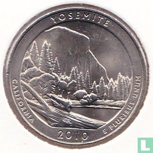 Vereinigte Staaten ¼ Dollar 2010 (D) "Yosemite national park - California" - Bild 1