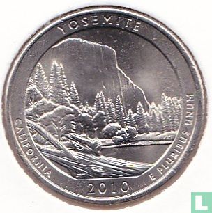 Verenigde Staten ¼ dollar 2010 (P) "Yosemite national park - California" - Afbeelding 1