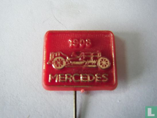Mercedes 1908 [goud op rood]