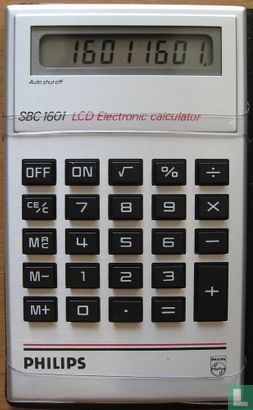 Philips SBC 1601 LCD Electronic calculator - Image 1